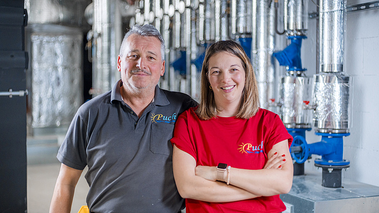 Vater und Tochter Pucher Haustechnik